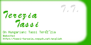 terezia tassi business card